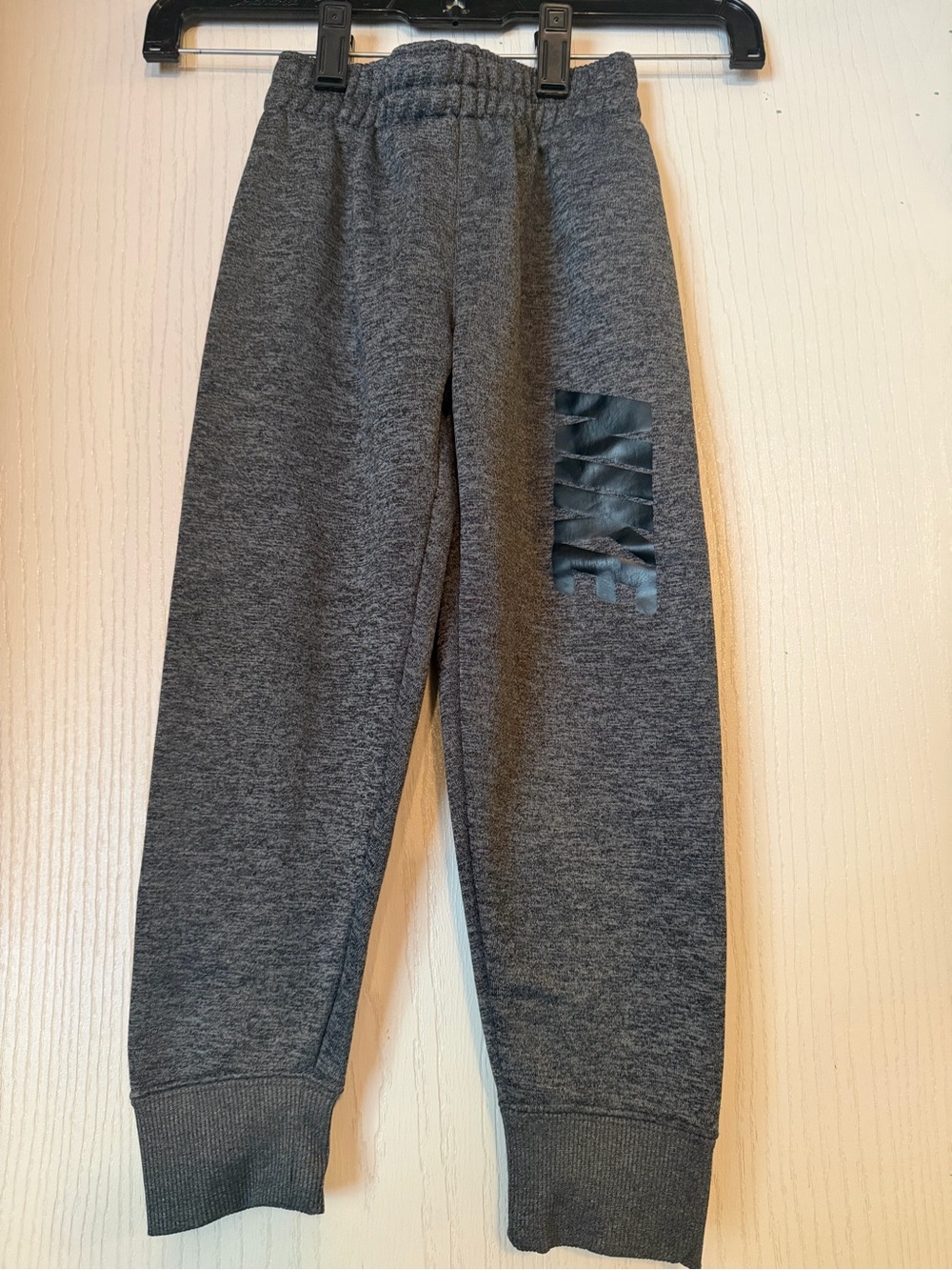 Nike Kids Charcoal Gray Logo Joggers